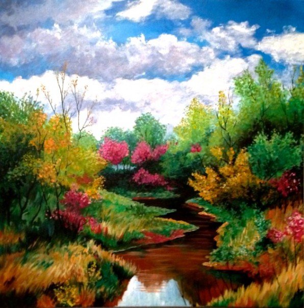 Meandering Meadow Stream