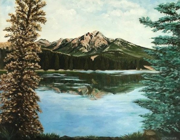 Pyramid Mountain Reflection